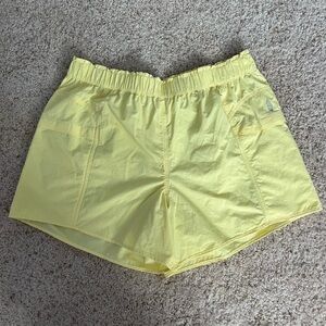 NWT FP Movement by Free People Butter Yellow In the Wild Shorts